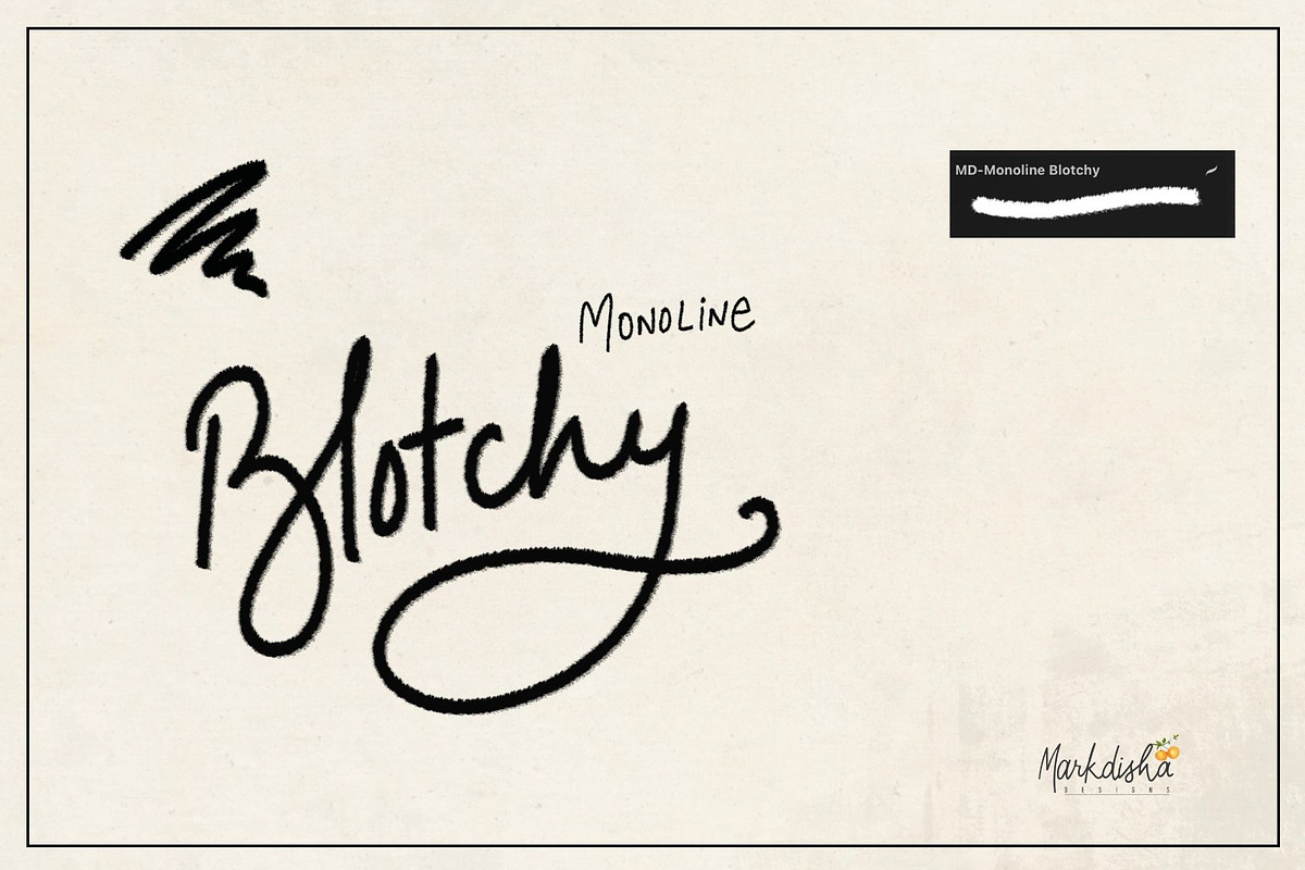 Procreate Monoliner Brush Set, a Brush Add-On by Markdisha Designs (Photo 6 of 9)