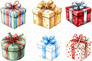 Christmas Gifts Box Clipart, an Illustration by Black Bird Studio (Thumbnail 5 of 6)