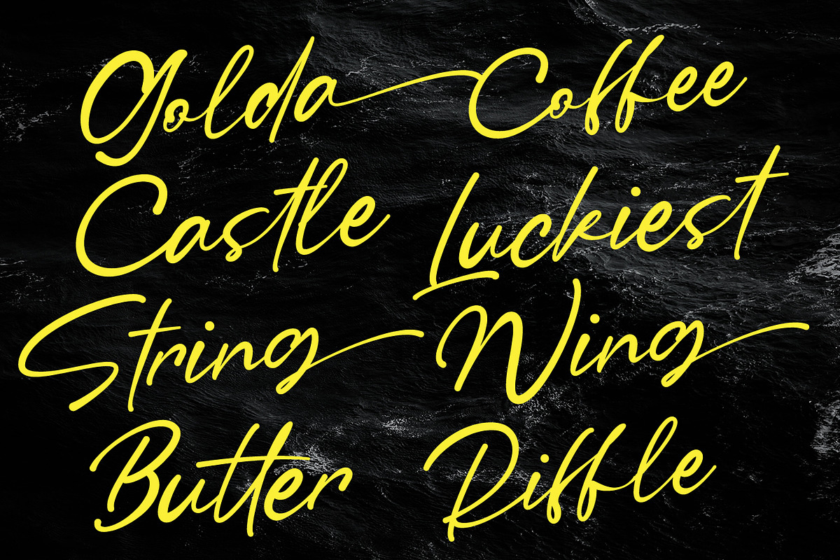 Sigagag Signature Display Font, a Script Font by Maulana Creative (Photo 3 of 7)