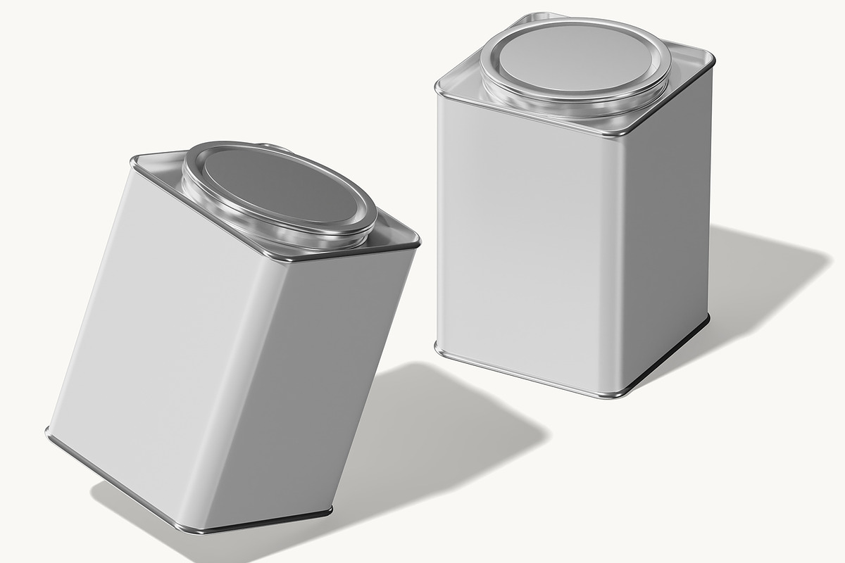 Tea Tin Mockup, a Packaging Mockup by Permadi Creative (Photo 3 of 5)