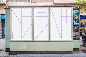 Barcelona Kiosk Advertising Mockup