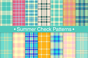 #247 Summer Check Patterns, a Pattern Graphic by Plaid4You (Thumbnail 1 of 5)
