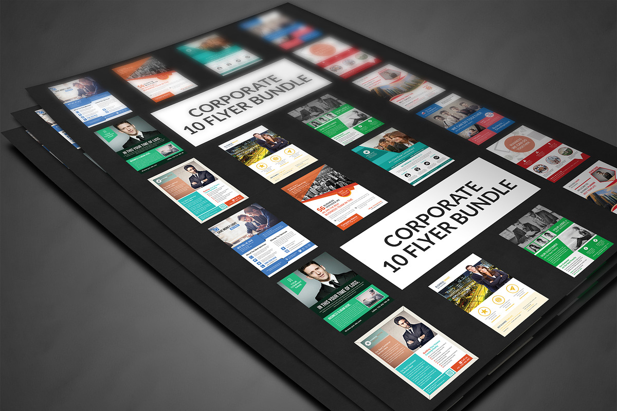 Business Flyers Bundle Print Templat, a Flyer Template by AfzaalGraphics (Photo 3 of 4)