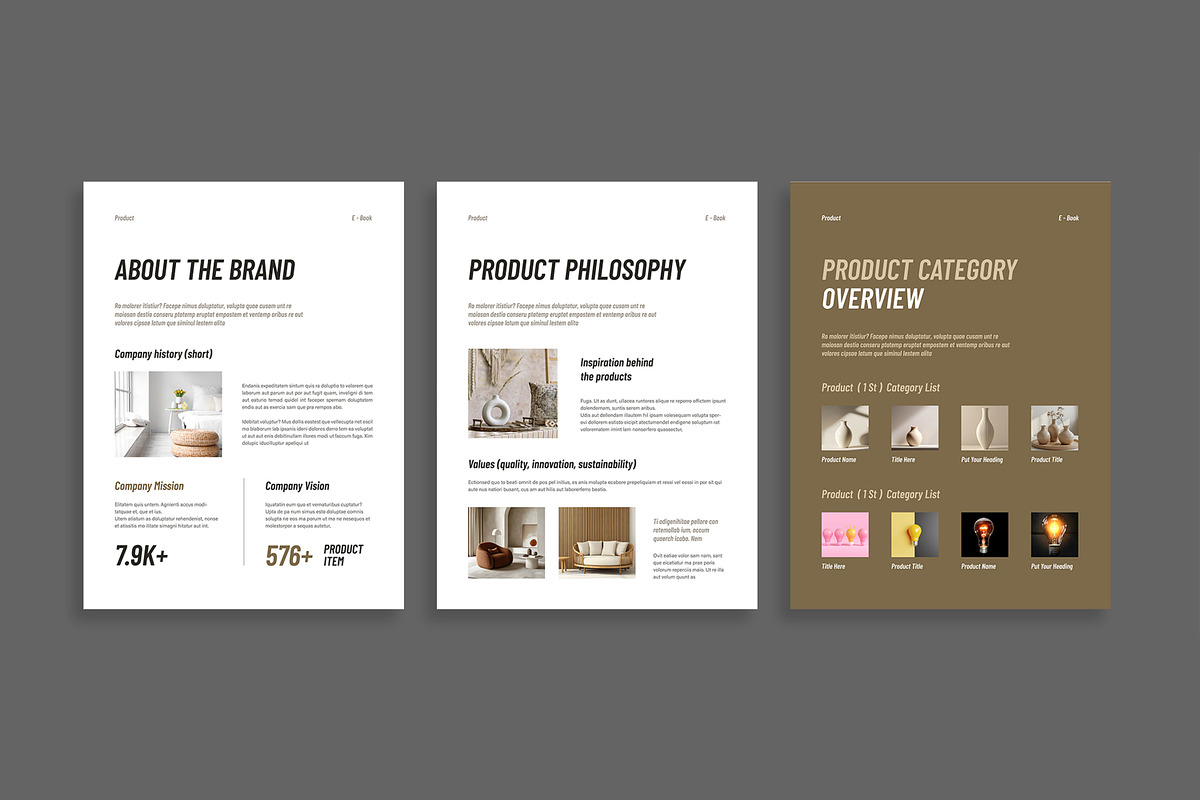 Elegant Catalog E-Book Design preview 3