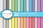 houndstooth digital paper, a Pattern Graphic by PrettyBundles