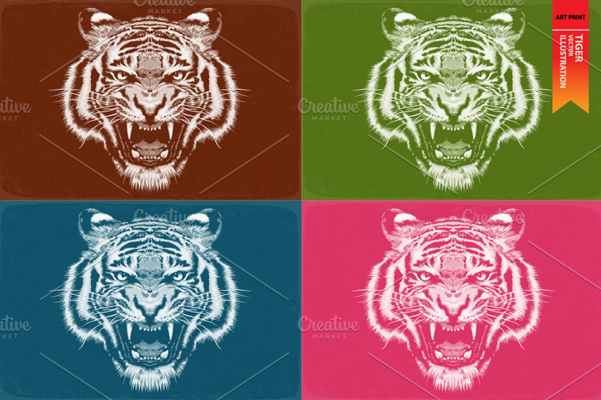 FIGHTER II - Vector illustration, an Animal Illustration by Artistic & Unique (Photo 5 of 12)