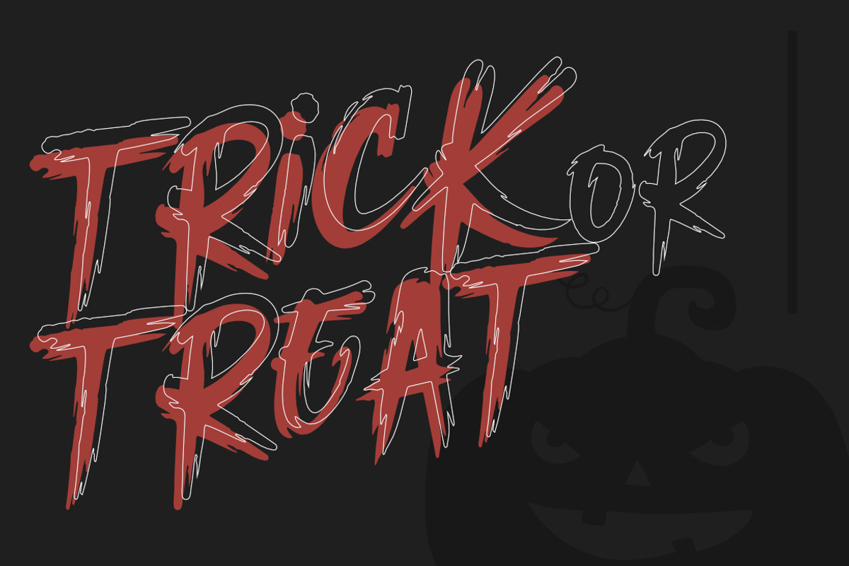 Miroter – Horror Brush Display Font, a Font by Bayuktx (Photo 5 of 8)