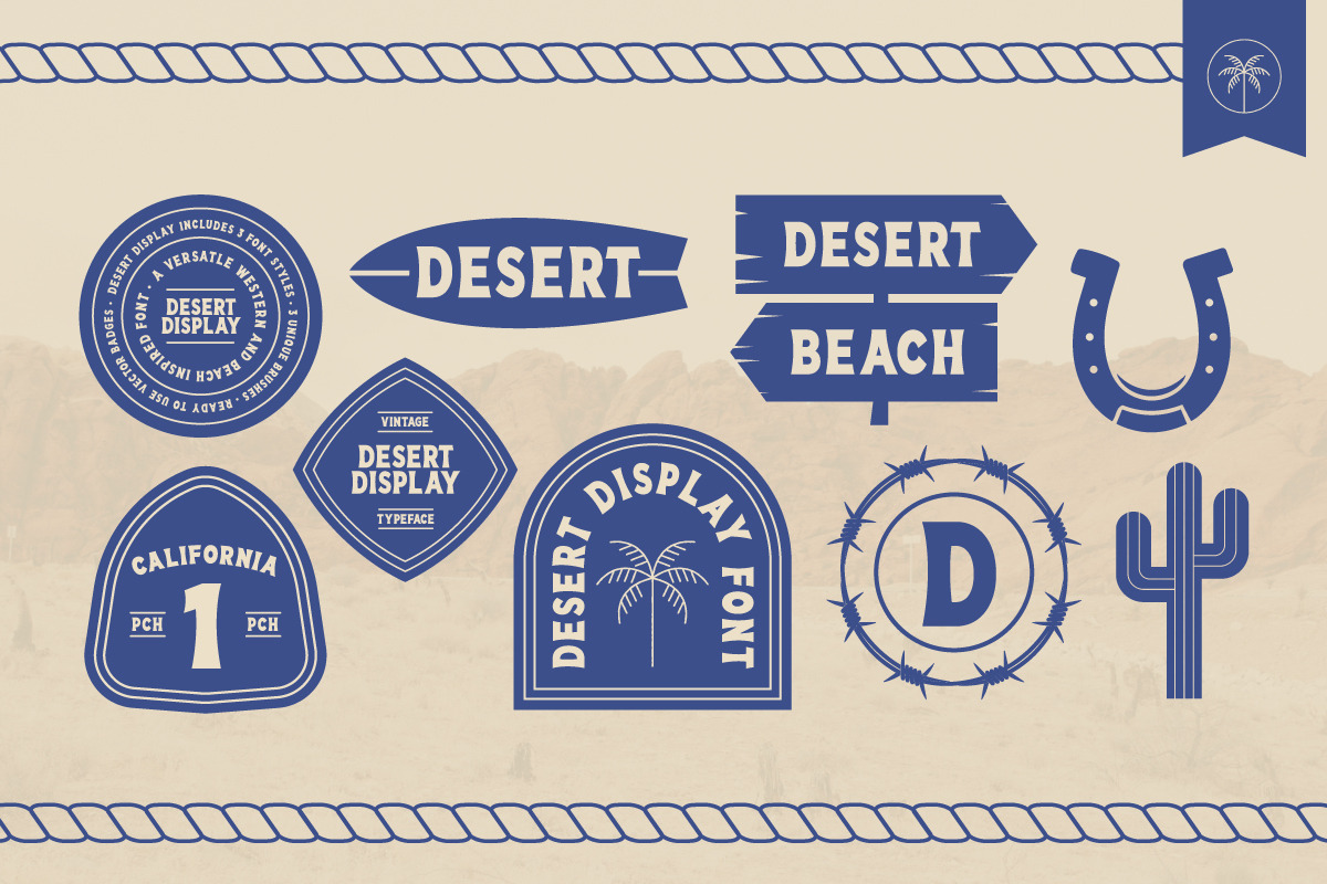 Desert Display | Western Font preview 2