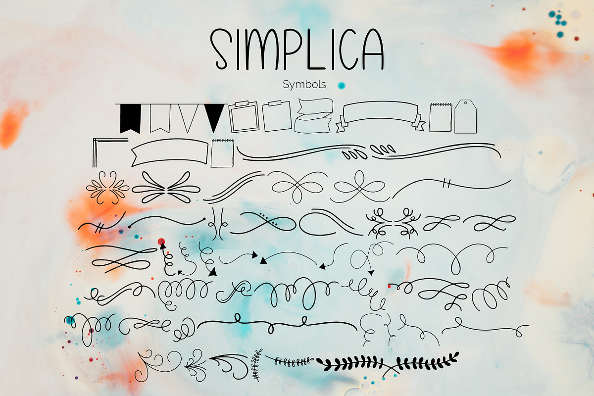 Simplica | A Unique Monoline Font, a Sans Serif Font by Emalee Roth (Photo 8 of 8)