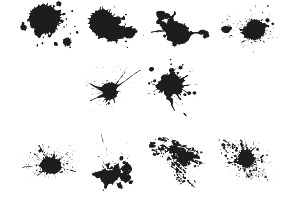 Splash Splatter Marks Set 1 Procreat