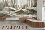 Countryside Hills & Cows Wallpaper, a Wallpaper Graphic by apollinariia_shop (Thumbnail 1 of 13)