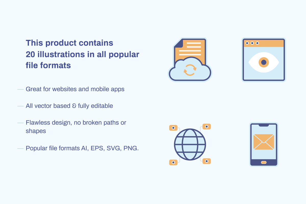 Marketing Illustrations (20 items), a Work Illustration by Middltone (Photo 2 of 4)