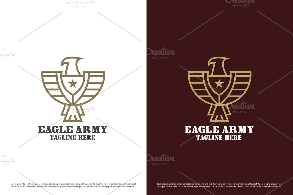 Eagle Shield Logo Design Template, a Branding & Logo Template by Morvana Crew