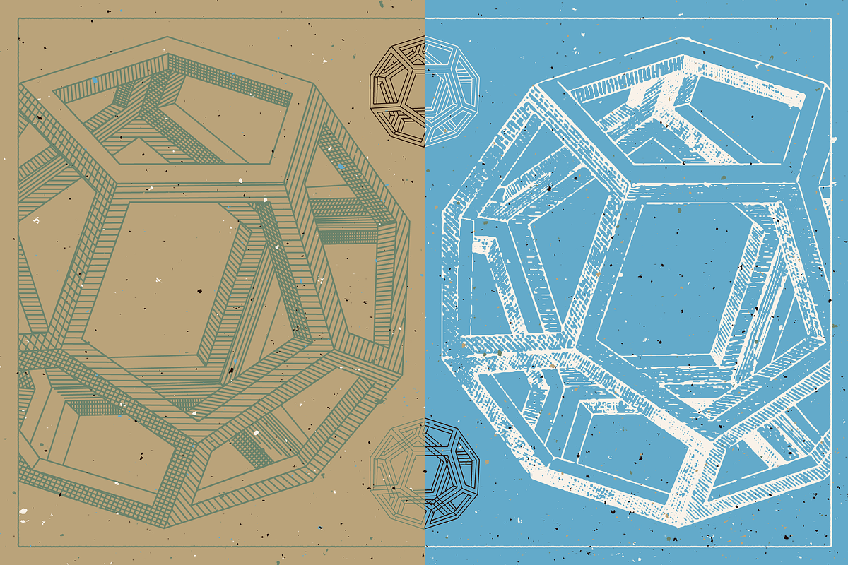Hirschvogel geometria vector assets, an Object Graphic by The Shop (Photo 12 of 12)