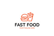 Fast Food Restaurant Logo Template, a Branding & Logo Template by HueNestify (Thumbnail 1 of 3)