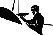 collection of pilot silhouettes, an Illustration by Amazin_art (Thumbnail 5 of 29)