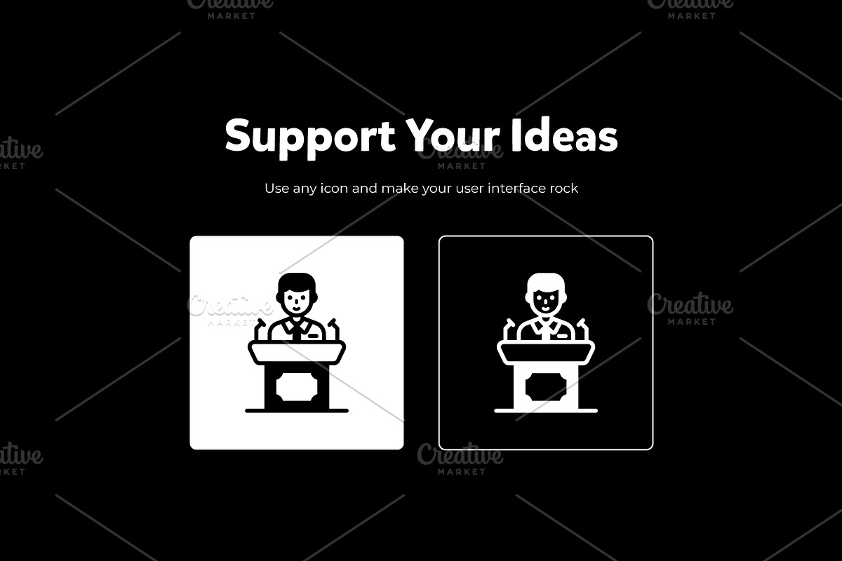 Leadership Glyph Icons, an Icon by Brickclay (Photo 2 of 7)