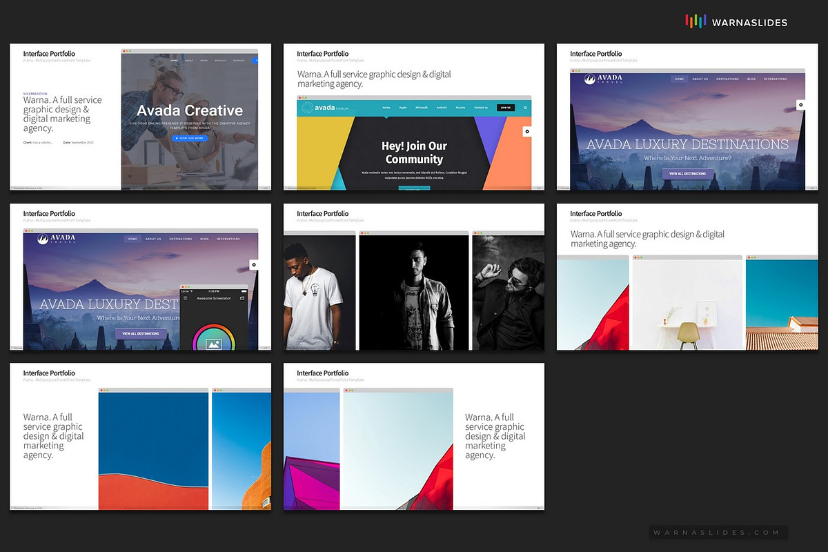 Portfolio PowerPoint Templates, a Presentation Template by Warna Works (Photo 27 of 27)