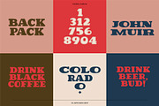 VS John Muir Serif Vintage Font, a Slab Serif Font by Vicarel Studios (Thumbnail 7 of 12)