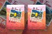 Travel Flyer Poster design template, a Flyer Template by Tanmoy Topu (Thumbnail 2 of 6)