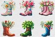 Garden Boots Sublimation Clipart, an Illustration by Black Bird Studio (Thumbnail 6 of 6)