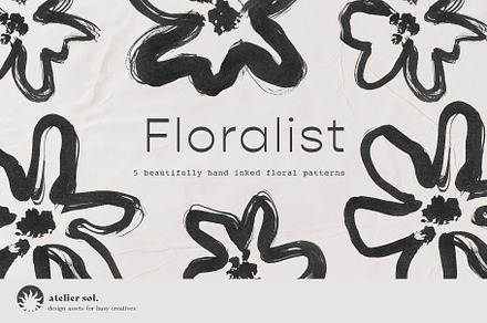 FLORALIST | Hand inked patterns