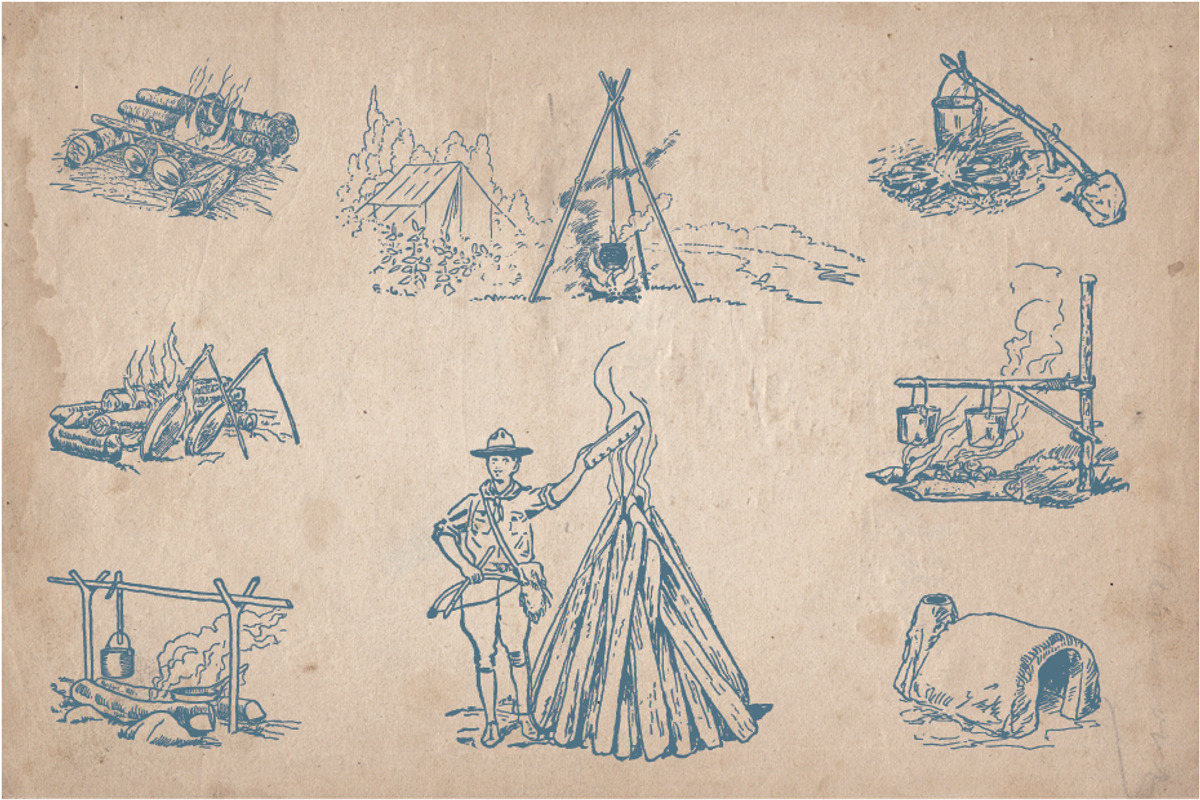 62 vintage outdoors illustrations, a Sport Illustration by Mr Vintage (Photo 2 of 8)
