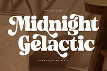 Midnight Gelactic Modern Retro Serif