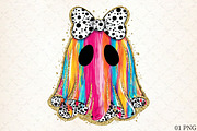 Colorful Coquette Glitter Ghost Png, an Illustration by Libby Wishes (Thumbnail 1 of 6)