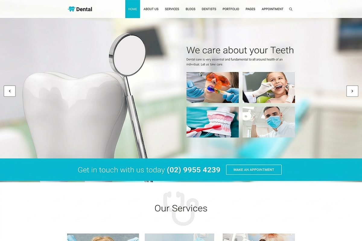 Dental - Dentist WordPress Theme, a WordPress Template by ThemesRain (Photo 2 of 3)