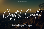 Crystal Castle Font + Logos, a Script Font by theinkaffair (Thumbnail 1 of 11)