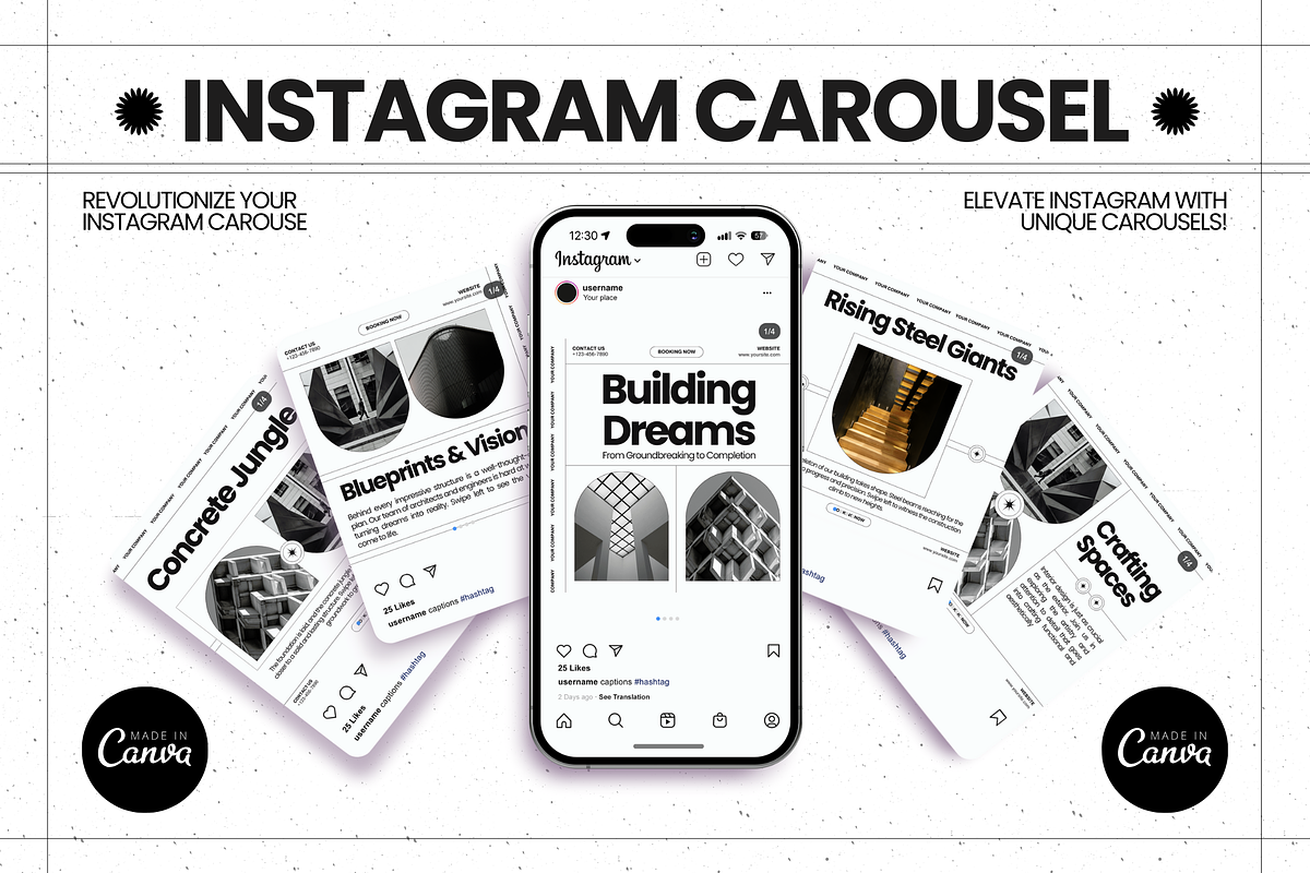 120 Construction Instagram Canva, a Social Media Template by Branding Victory STD (Photo 5 of 10)