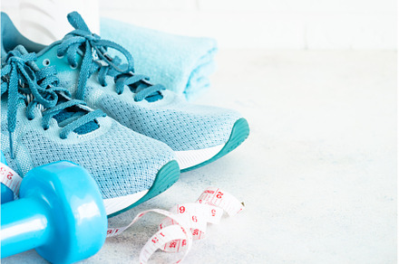 Fitness equipment on white, a Sports & Recreation Photo by Nadia-nb