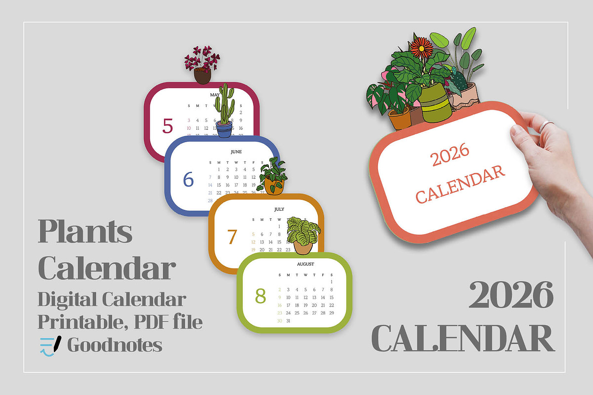 2026 simple calendar preview 3