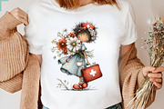 Whimsical Summer Nurse PNG Clipart, a Seasonal Illustration by CreationArt (Thumbnail 6 of 7)