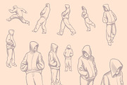 Design set Guys. Vector engraving, a Person Illustration by Vector Engraving (Thumbnail 4 of 4)
