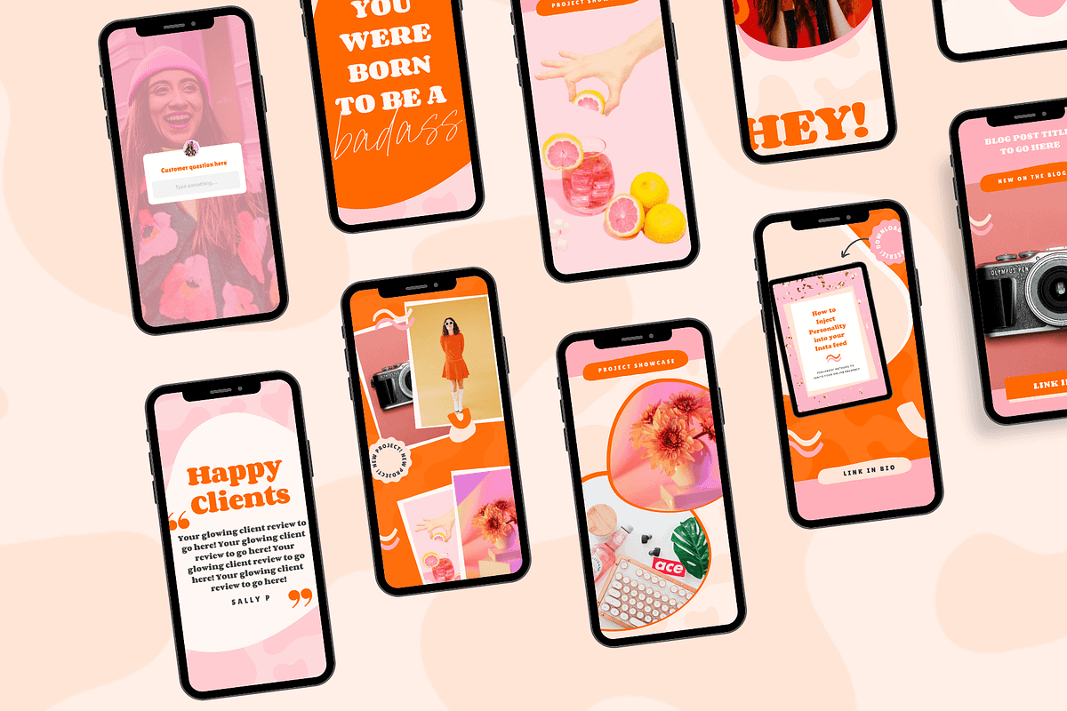 Bold Canva Instagram Story Templates, a Social Media Template by Kurly Creative (Photo 8 of 11)
