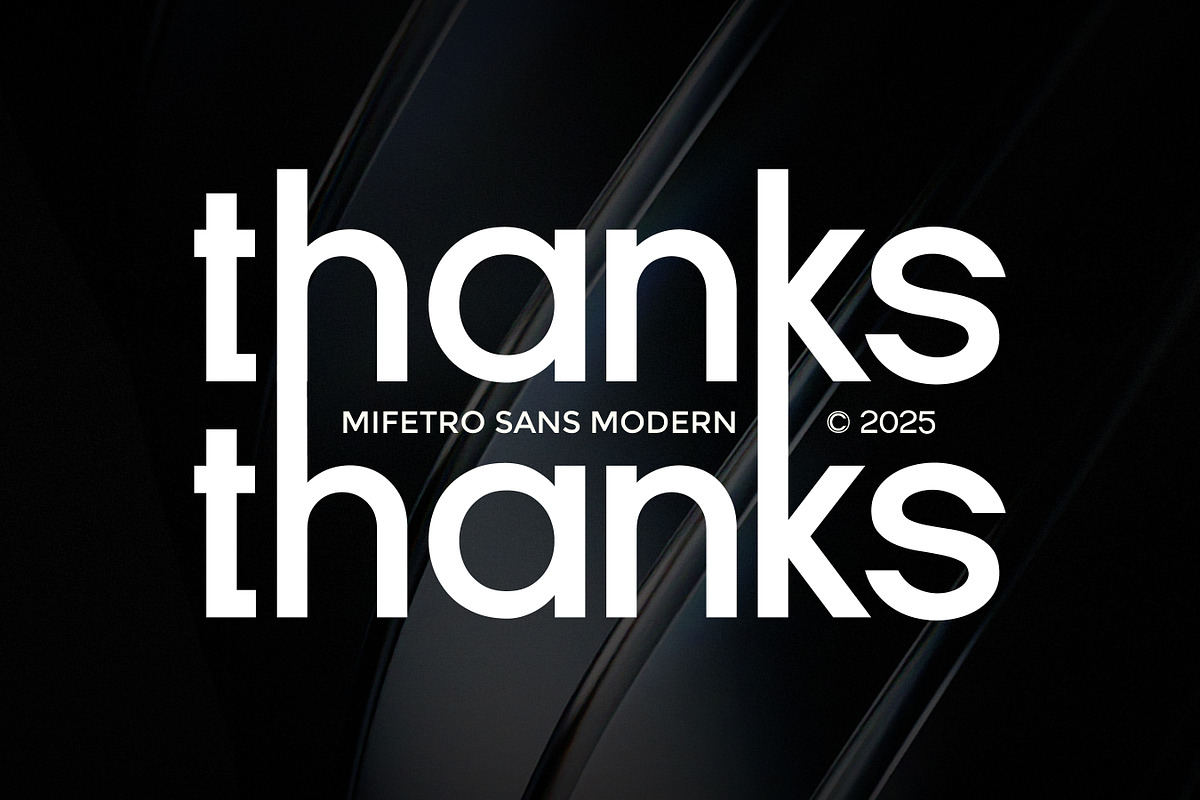 Mifetro - Modern Sans Serif Font, a Sans Serif Font by Flawless And Co (Photo 10 of 10)