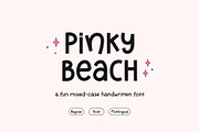 Pinky Beach - A Fun Handwritten Font, a Handwritten Font by Kaya Fonts (Thumbnail 1 of 30)