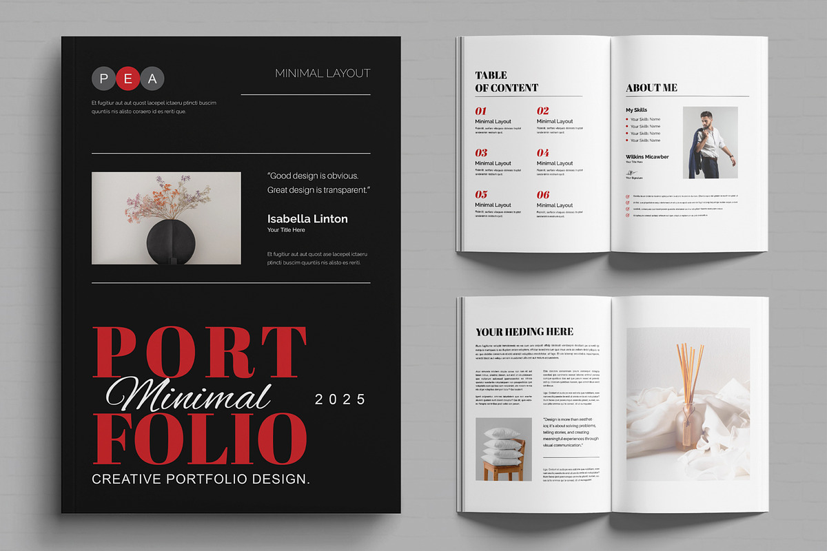 Creative Portfolio Magazine Layout