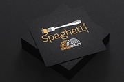 Spaghetti Pasta On Fork Label., an Object Illustration by PushLogo (Thumbnail 1 of 3)