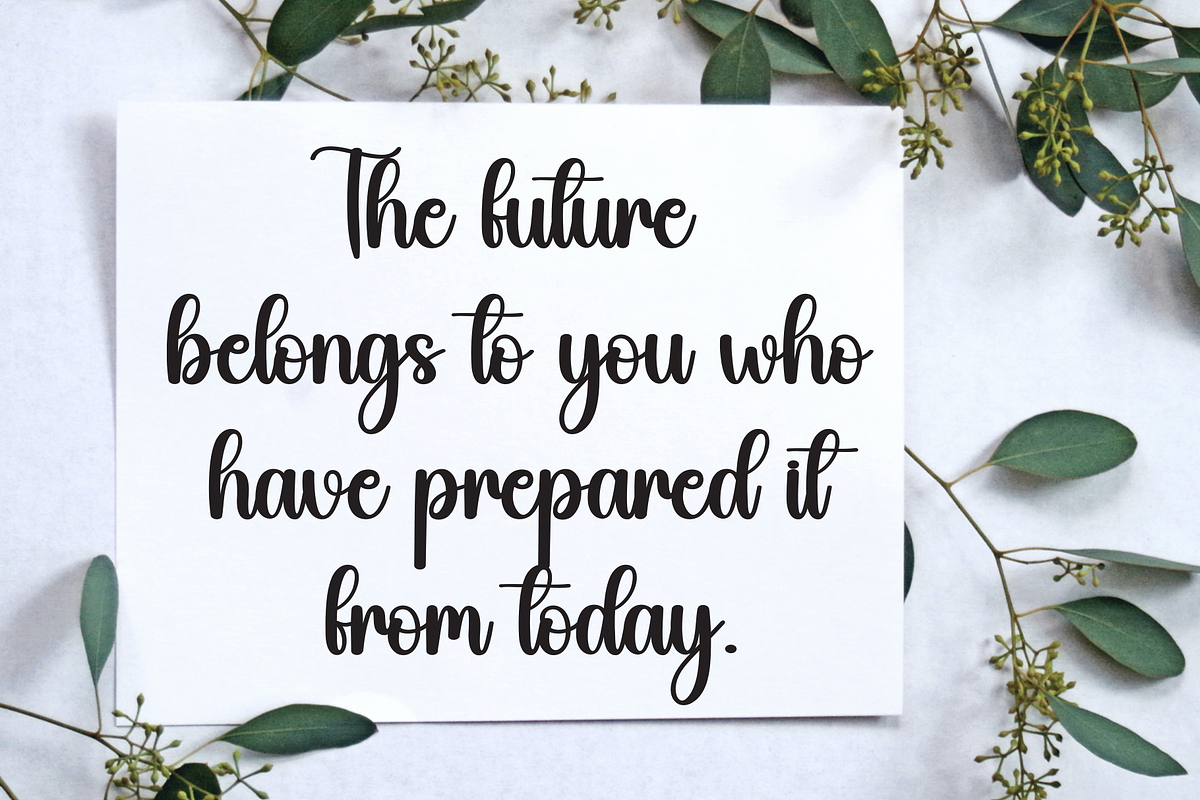 Bright | Script Font, a Handwritten Font by Scratchones (Photo 3 of 9)