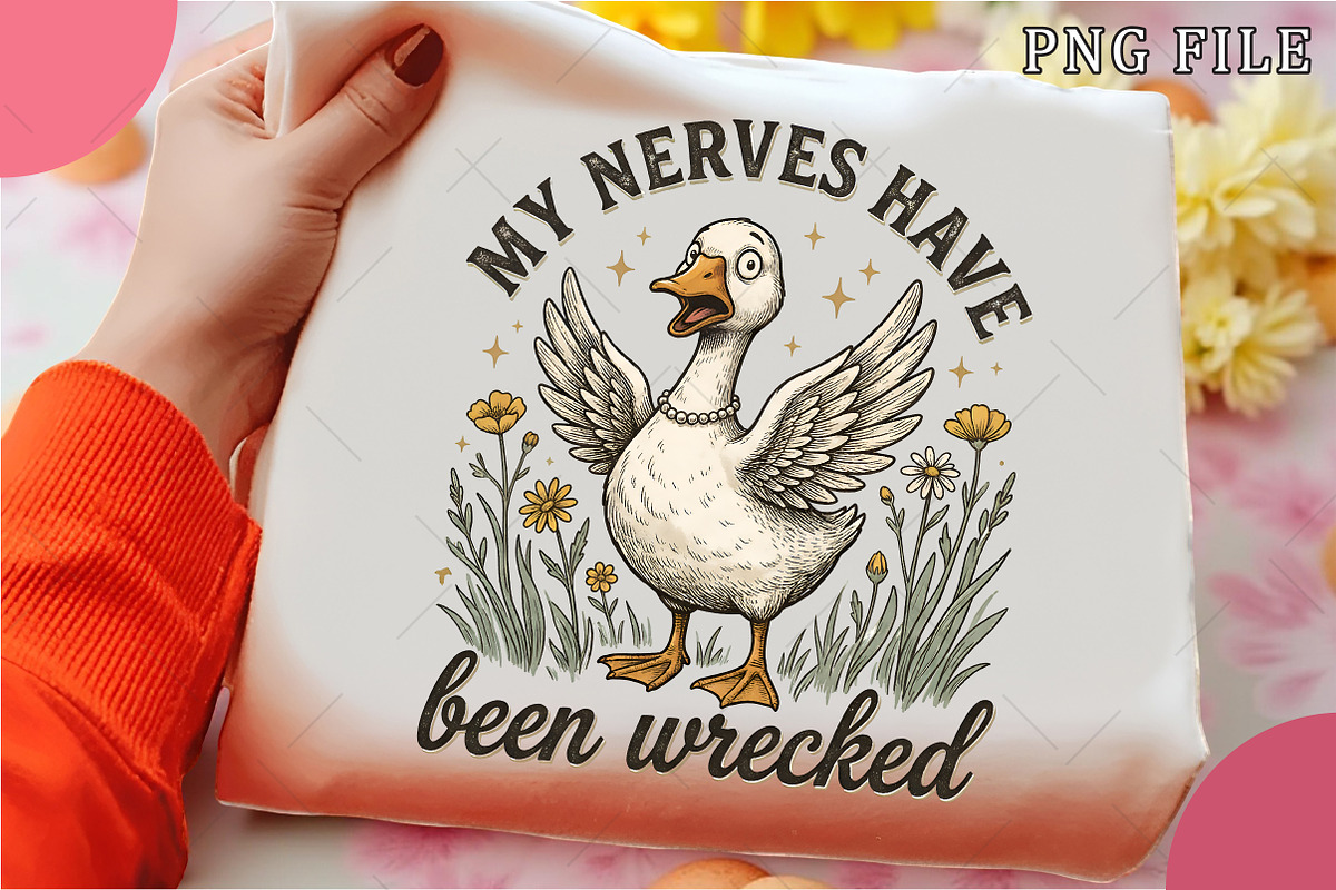 Spring Silly Goose PNG, an Illustration by OK Design (Photo 6 of 6)