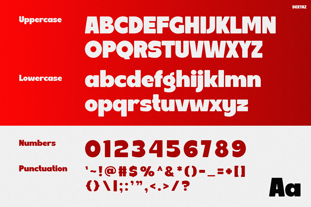 DEEYAZ, a Sans Serif Font by Pinisi ART (Photo 2 of 10)