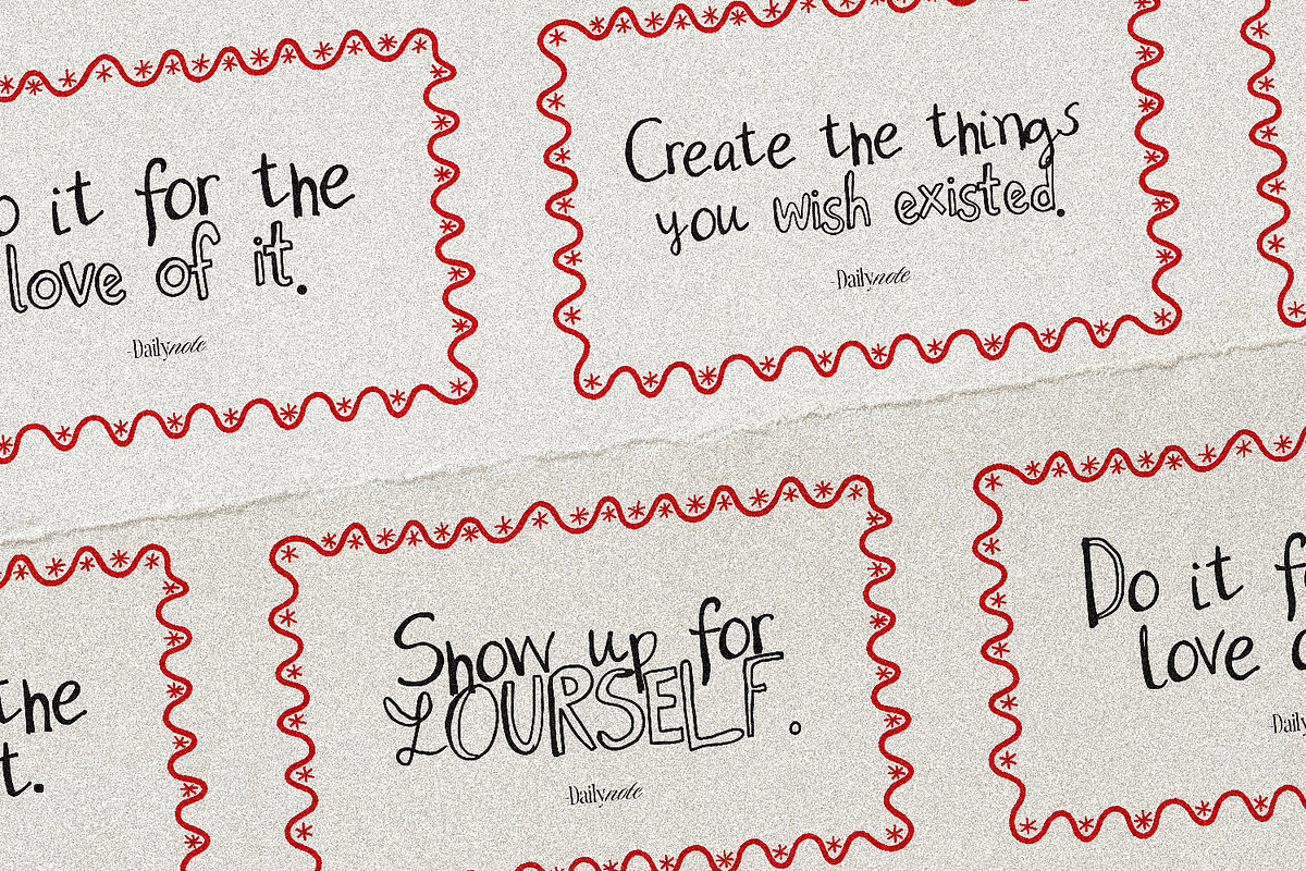 Total Mess - A Quirky Doodle Font, a Handwritten Font by AndrewPixelType (Photo 7 of 12)