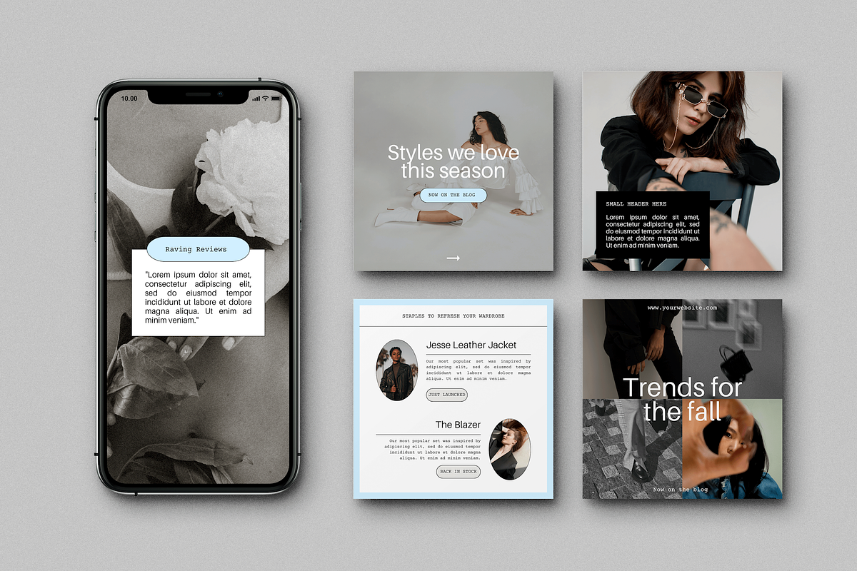 Minimal Social Media Templates, a Social Media Template by Brand & Bloom (Photo 3 of 8)