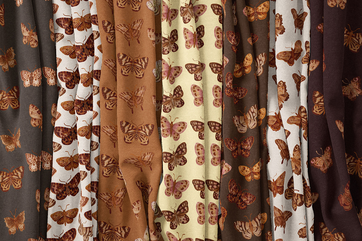 Watercolor Butterflies patterns, a Pattern Graphic by Tiger and Flower (Photo 6 of 17)