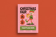 Retro Groovy Christmas Fair Flyer, a Flyer Template by VectorVactory (Thumbnail 2 of 7)