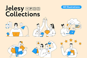 Jelesy Collection, a Finance Illustration by Welovegraphics