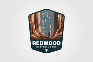 Redwood National Park Logo Vector